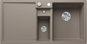 Blanco Collectis 6 S 523351 Anderhalve Keukenspoelbak Rechts Silgranit Tartufo Inclusief Draaiknopbediening Inclusief Accessoires Opbouw