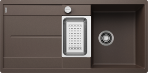 Blanco Metra 6 S-F 519120 Enkele Keukenspoelbak Silgranit Café Inclusief Draaiknopbediening Omkeerbaar Vlakbouw Of Onderbouw