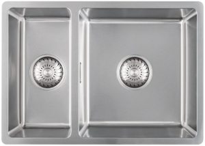 Caressi Basic Line 57 x 35 CABL3318R15 Keukenspoelbak Rechts RVS Onderbouw-Vlakbouw-Opbouw