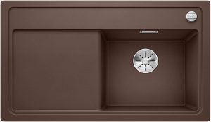 Blanco Zenar 45-S 523725 Café Keukenspoelbak Rechts Silgranit Inclusief Draaiknopbediening Inclusief Snijplank Onderbouw Of Opbouw