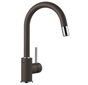 Blanco Mida-S 521461 Keukenkraan Met Uittrekbare Handdouche Silgranit Café