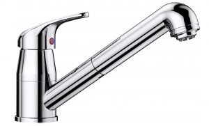 Blanco Daras-S 519724 Eenhendel Keukenmengkraan Met Uittrekbare Handdouche Voor Lage Druk Chroom