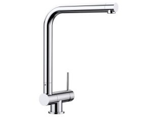 Blanco Laressa-F 521545 Eenhendel Keukenmengkraan Voor Raammontage Hendel Rechts Chroom