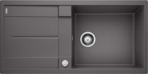 Blanco Metra XL 6 S 518881 Keukenspoelbak Silgranit Rotsgrijs Inclusief Draaiknopbediening Omkeerbaar Onderbouw Of Opbouw
