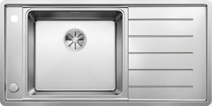 Blanco Andano XL 6 S-IF 523000 Keukenspoelbak Links RVS Inclusief Draaiknopbediening Vlakbouw Of Opbouw