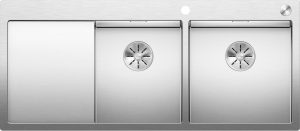 Blanco Claron 8 S-IF 521651 Keukenspoelbak Rechts RVS Inclusief PushControl Bediening Vlakbouw Of Opbouw