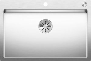 Blanco Claron 700-IF/A 521634 Enkele Keukenspoelbak RVS Inclusief PushControl Bediening Vlakbouw Of Opbouw
