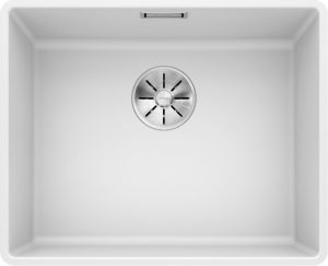 Blanco Subline 500-F 523535 Enkele Keukenspoelbak Silgranit Wit Vlakbouw