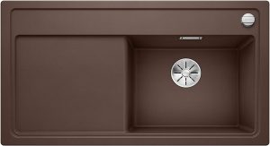 Blanco Zenar 5-S 523893 Café Keukenspoelbak Silgranit Inclusief Draaiknopbediening Inclusief Snijplank Onderbouw Of Opbouw