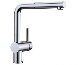Blanco Linus-S 512202 Eenhendel Keukenmengkraan Met Uittrekbare Handdouche Voor Lage Druk Volledig RVS