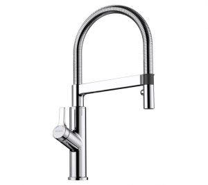 Blanco Solenta-S 522404 Eenhendel Keukenmengkraan Chroom Met Uittrekbare Handdouche