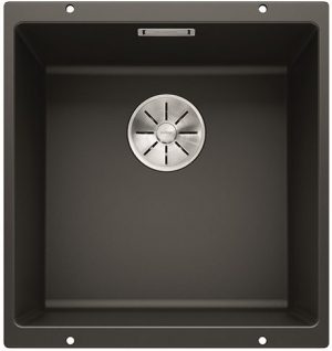 Blanco Subline 400-U 525990 Keukenspoelbak Silgranit Zwart Onderbouw