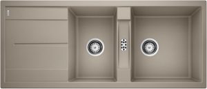 Blanco Metra 8 S 517357 Dubbele Keukenspoelbak Silgranit Tartufo Omkeerbaar Opbouw