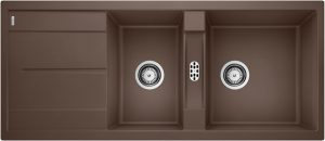 Blanco Metra 8 S 515048 Dubbele Keukenspoelbak Silgranit Café Omkeerbaar Opbouw