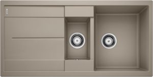 Blanco Metra 6 S 517355 Anderhalve Keukenspoelbak Silgranit Tartufo Omkeerbaar Opbouw