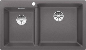 Blanco Pleon 9 523058 Anderhalve Keukenspoelbak Rechts Silgranit Rotsgrijs Onderbouw Of Opbouw