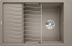 Blanco Elon XL 6 S 524851 Keukenspoelbak Silgranit Tartufo Inclusief Rooster Omkeerbaar Onderbouw Of Opbouw