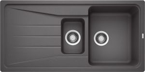 Blanco Sona 6 S 519853 Anderhalve Keukenspoelbak Silgranit Rotsgrijs Omkeerbaar Opbouw