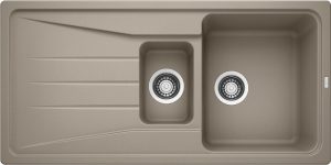 Blanco Sona 6 S 519858 Anderhalve Keukenspoelbak Silgranit Tartufo Omkeerbaar Opbouw