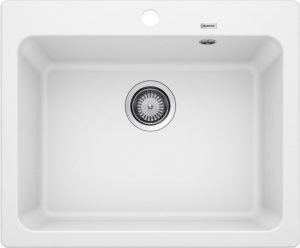 Blanco Naya 6 519641 Enkele Keukenspoelbak Silgranit Wit Opbouw