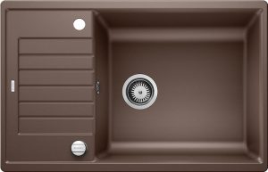 Blanco Zia XL 6 S Compact 523272 Keukenspoelbak Silgranit Café Inclusief Draaiknopbediening Omkeerbaar Opbouw