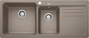 Blanco Naya 8 S 519660 Anderhalve Keukenspoelbak Links Silgranit Tartufo Opbouw