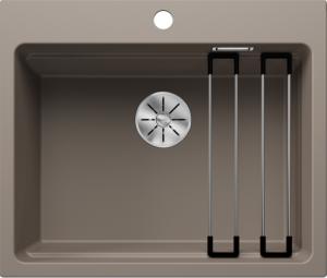 Blanco Etagon 6 524546 Enkele Keukenspoelbak Silgranit Tartufo Inclusief Rails Opbouw
