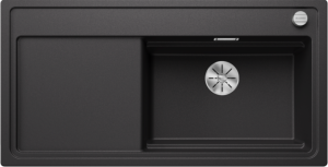 Blanco Zenar XL 6 S Steamerplus 524052 Enkele Keukenspoelbak Rechts Silgranit Antraciet Inclusief Draaiknopbediening Inclusief Accessoires Opbouw