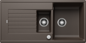 Blanco Zia 6 S 515071 Keukenspoelbak Silgranit Café Inclusief Draaiknopbediening Omkeerbaar Opbouw