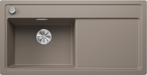 Blanco Zenar XL 6 S 524007 Enkele Keukenspoelbak Links Silgranit Tartufo Inclusief Draaiknopbediening Opbouw