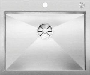 Blanco Zerox 550-IF/A 521638 Keukenspoelbak RVS Inclusief PushControl Bediening Vlakbouw Of Opbouw