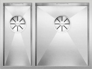 Blanco Zerox 340/180-U 521614 Anderhalve Keukenspoelbak Rechts RVS Onderbouw