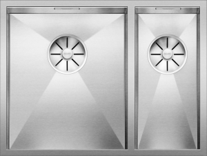 Blanco Zerox 340/180-U 521613 Anderhalve Keukenspoelbak Links RVS Onderbouw