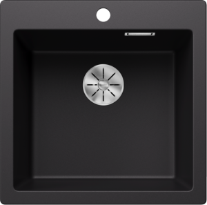 Blanco Pleon 5 525951 Enkele Keukenspoelbak Silgranit Zwart Opbouw