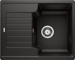 Blanco Zia 40 S 526006 Keukenspoelbak Silgranit Zwart Omkeerbaar Opbouw