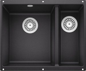 Blanco Rotan 340/160-U 523077 Keukenspoelbak Links Silgranit Antraciet Onderbouw