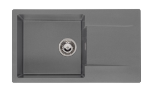 Reginox Amsterdam 43 Grey Silvery R33494 Enkele Keukenspoelbak Graniet Opbouw