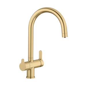 Blanco Trima Filter 526695 Eenhendel Keukenmengkraan Satin Gold Keukenkraan Goud Zonder Filtersysteem Inbegrepen