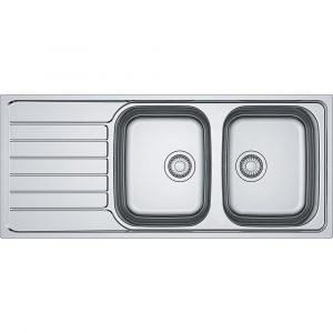 Franke Spark 621 SKX 101.0315.543 Dubbele Keukenspoelbak RVS Omkeerbaar Opbouw 1010315543