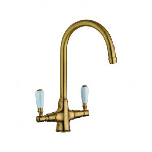 Lanesto Twin 250546 Keukenmengkraan Brons