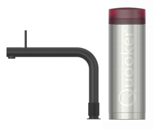 Quooker Front Zwart Met PRO3 Boiler 3 in 1 Kokend Water Keukenkraan Zwart 3FRONTBLK AANBIEDING!!