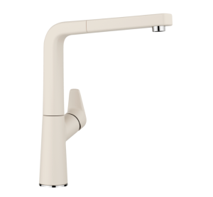 Blanco Avona-S 526929 Eenhendel Keukenmengkraan Met Uittrekbare Handdouche Silgranit Zacht Wit