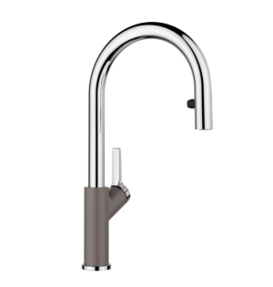 Blanco Carena-S 526930 Eenhendel Keukenmengkraan Silgranit Vulkaangrijs Met Uittrekbare Handdouche