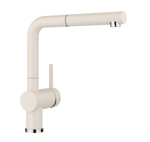 Blanco Linus-S 526959 Eenhendel Keukenmengkraan Silgranit Zacht Wit Met Uittrekbare Handdouche