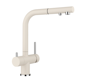 Blanco Fontas-S II 526947 Eenhendel Keukenmengkraan Silgranit Zacht Wit Met Uittrekbare Handdouche Zonder Filtersysteem Inbegrepen