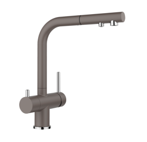 Blanco Fontas-S II 526946 Eenhendel Keukenmengkraan Silgranit Vulkaangrijs Met Uittrekbare Handdouche Zonder Filtersysteem Inbegrepen