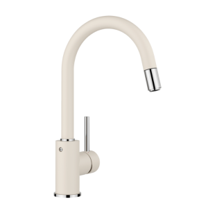 Blanco Mida-S 526968 Keukenkraan Met Uittrekbare Handdouche Silgranit Zacht Wit