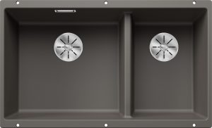 Blanco Subline 430/270-U 527350 Silgranit Vulkaangrijs Dubbele Keukenspoelbak Onderbouw