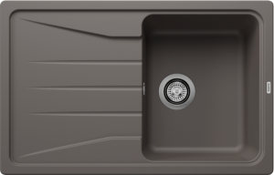 Blanco Sona 45 S 527332 Enkele Keukenspoelbak Silgranit Vulkaangrijs Omkeerbaar Opbouw