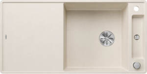 Blanco Axia III XL 6 S-F 527054 Keukenspoelbak Silgranit Zacht Wit Inclusief Draaiknopbediening Inclusief Houten Snijplank Omkeerbaar Vlakbouw Of Onderbouw